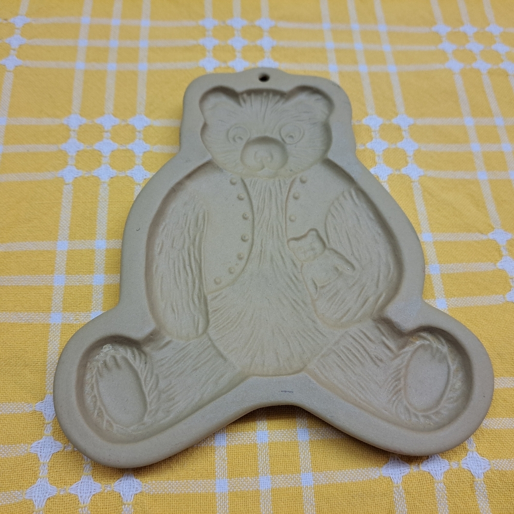 Vintage Brown Bag Cookie Art Teddy Bear Cookie Mold 1984